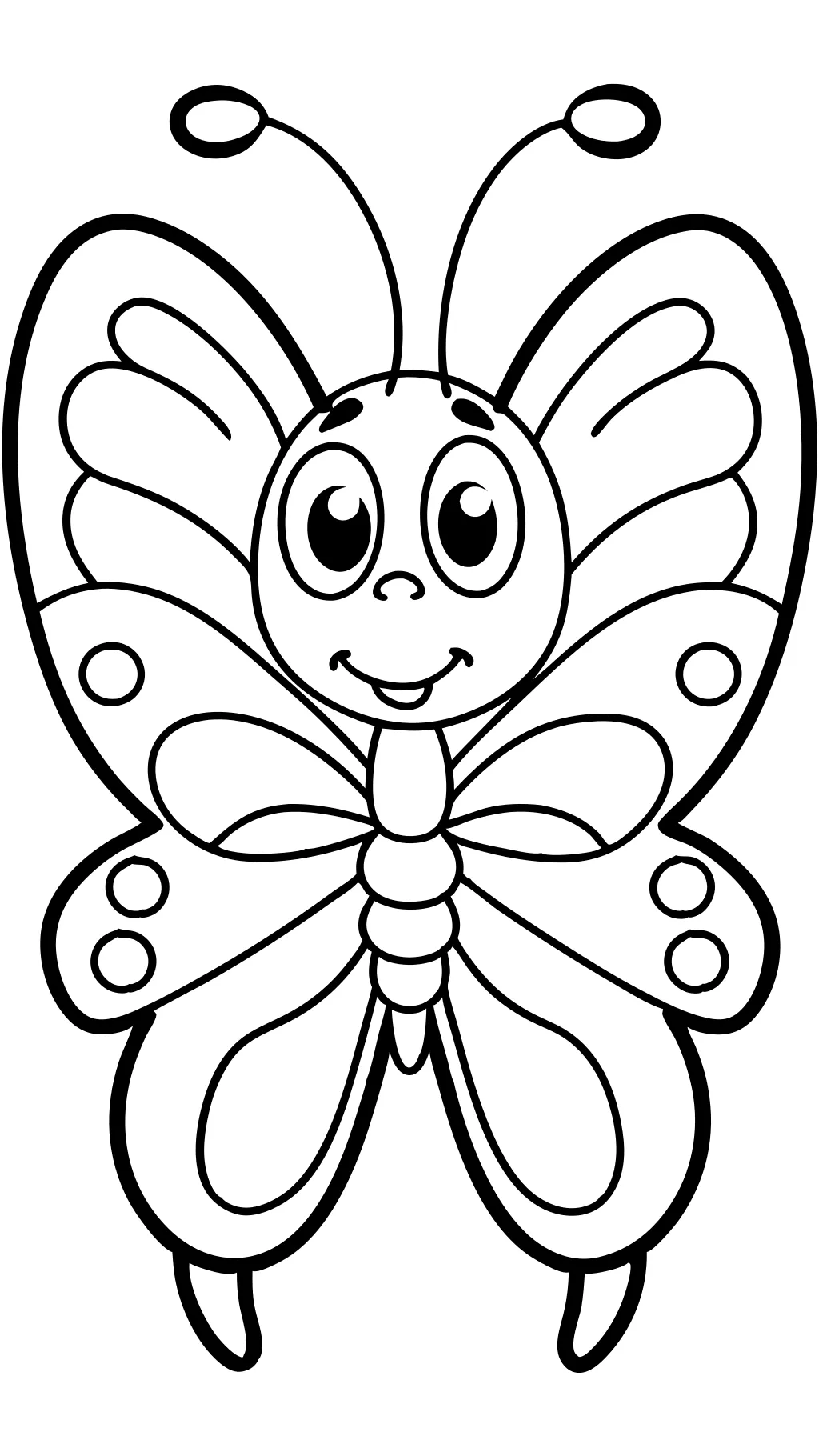 Páginas para colorear de mariposa para preescolar